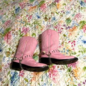 Cowgirl Pink Girls size 1.5 boots
